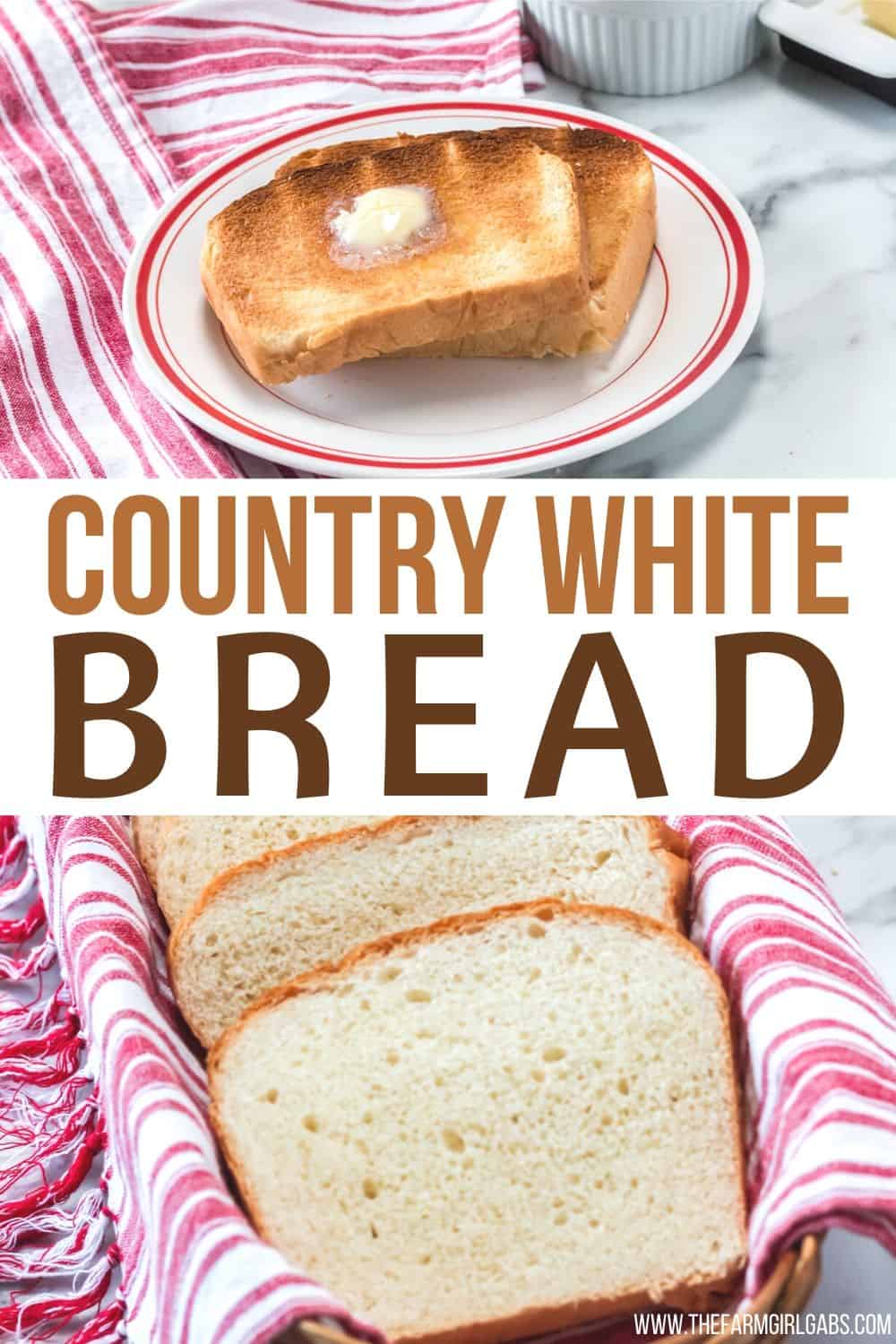 homemade country white bread