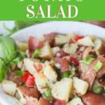 This flavorful Italian Potato salad is always a staple at any summer gathering I host. It's a perfect non-mayo potato salad alternative for summer parties, potlucks or just as a simple side dish.....and it has bacon in it! Enough said!