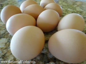 eggs on counter