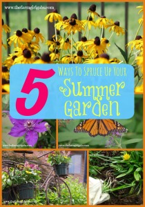 5 Great tips to help you spruce up your summer flower gardens.