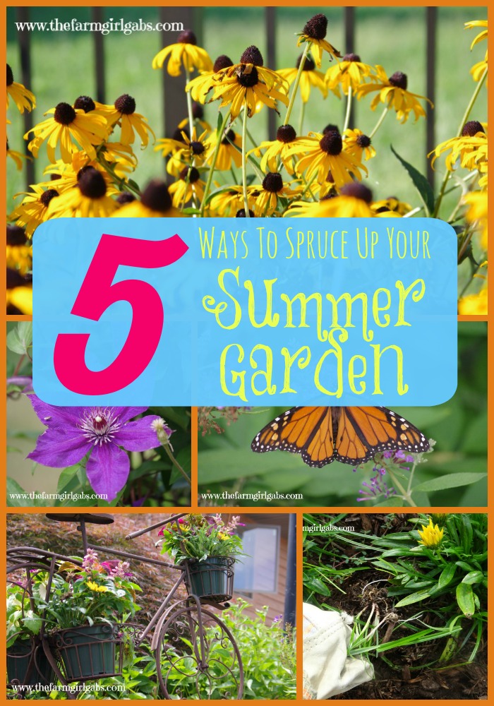 5 Great tips to help you spruce up your summer flower gardens.