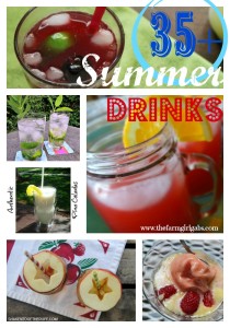 Summer Drink Pinterest Collage