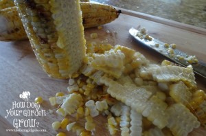 Corn Cutting Off Cob