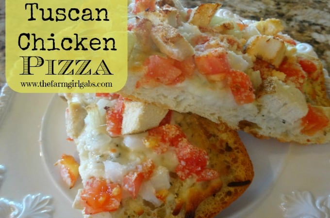 Tuscan Chicken Pizza