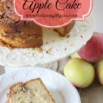 This Jewish Apple cake combines the sweet Jersey Fresh apples with a delicious moist cake. It's the perfect combination. #AppleCake #Apples #AppleRecipe #JewishAppleCake