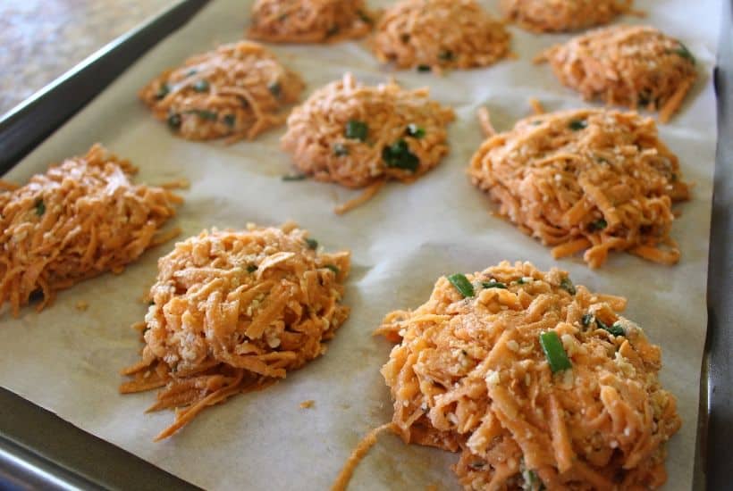 Baked Sweet Potato Fritters Feature