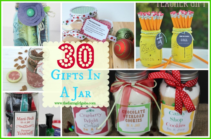 30 Quick & Easy Gift In A Jar Ideas that are perfect for Christmas, Birthdays, or any special occasion.