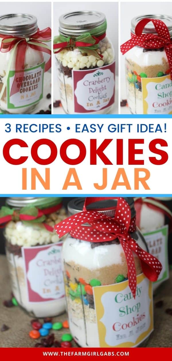 Cookies in a Jar Mason Jar Gift Idea