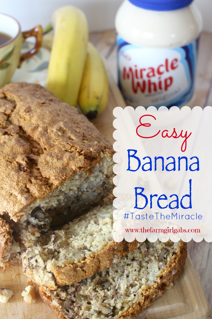 Easy Banana Bread #TasteTheMiracle
