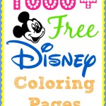 1000+ Free Disney Coloring Pages for kids. #DisneySide www.thefarmgirlgabs.com