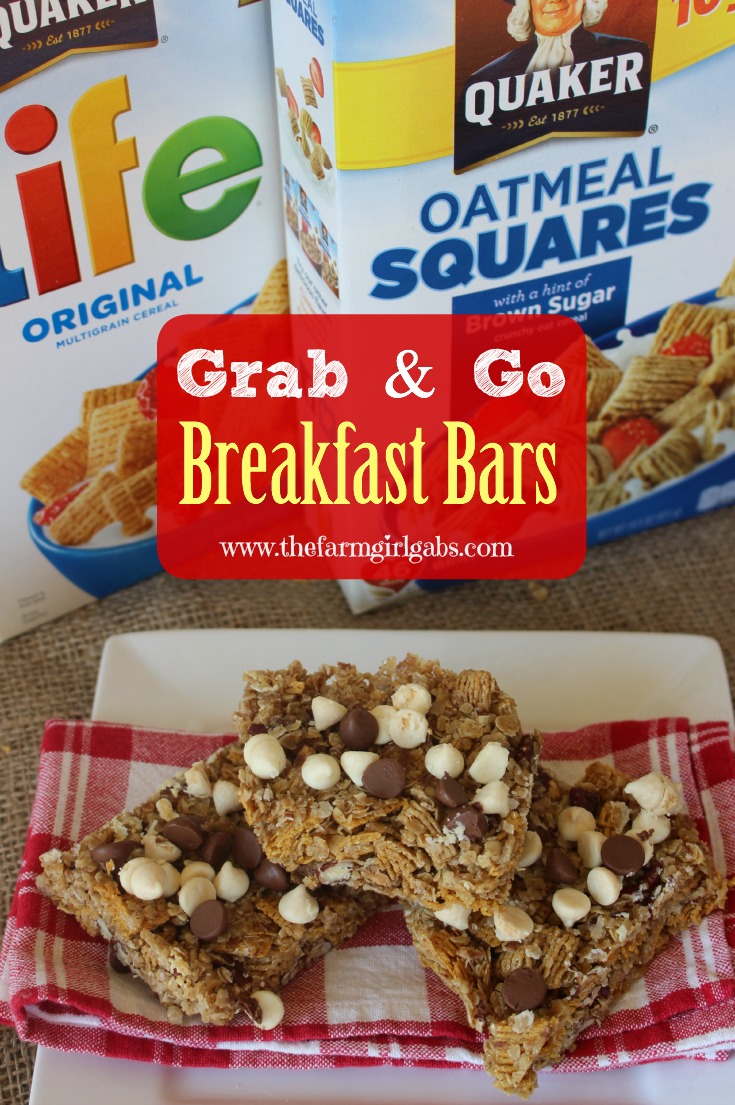 Grab & Go Breakfast Bars #LoveMyCereal #QuakerUp