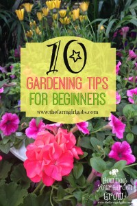 10 simple Gardening Tips and Ideas for Beginners. Spring is almost here. It's time to plan your vegetable and flower gardens.
