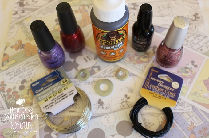 Mickey Washer Necklace Supplies