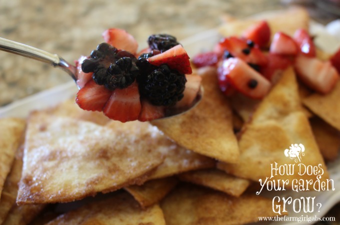 Very Berry Dessert Nachos Spoon