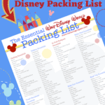 Heading to Walt Disney World Soon. Pack more fun and print this Essential Walt Disney World Packing List so you don't forget any of the Disney Packing essentials! Plan your perfect Disney World Vacation with these helpful Disney vacation tips. Print out this free Disney Packing List before you leave. #disneyworld #disneypackinglist #disneyhacks #disneytrip