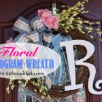 Floral Monogram Wreath