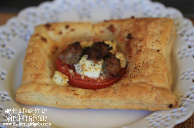 Sausage Tomato & Goat Cheese Tarts - Feature 3