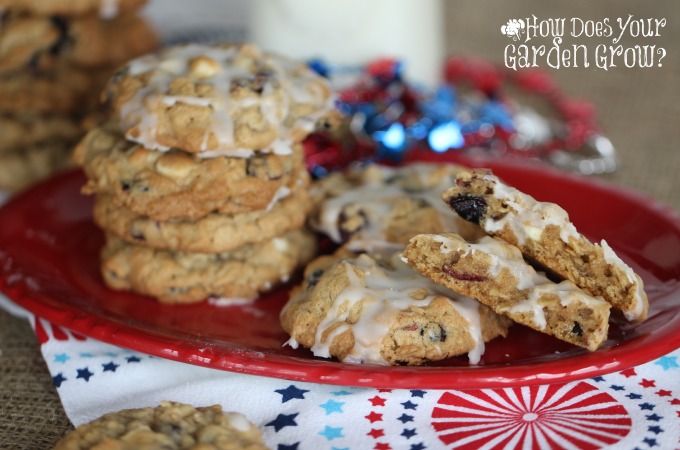 Red White Blue Oatmeal Cookies Feature 3