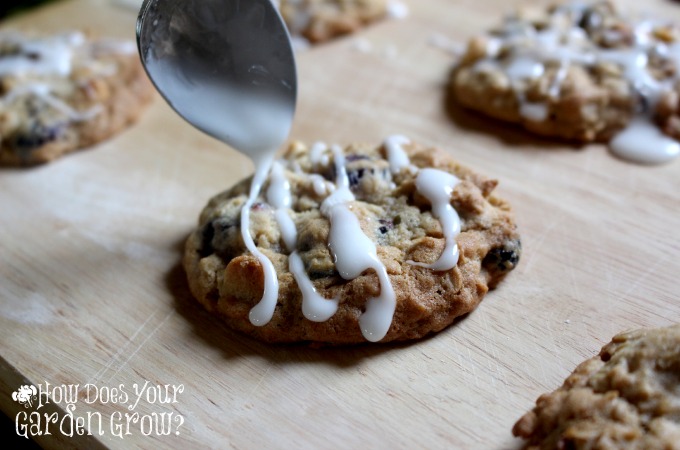 Red White Blue Oatmeal Cookies Icing