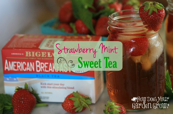 #Ad Strawberry Mint Sweet Tea is the perfect refreshing summer cool-down drink. #MeAndMyTea