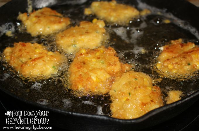 Corn Zucchini Fritters - Cast Iron