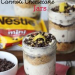 No-Bake Cannoli Cheesecake Jars are a modern spin on the classic Italian dessert. They are easy to make, delicious, and perfect for a crowd. This no-bake dessert is quick to make too. #Ad #NoBake #NestleTollHouse