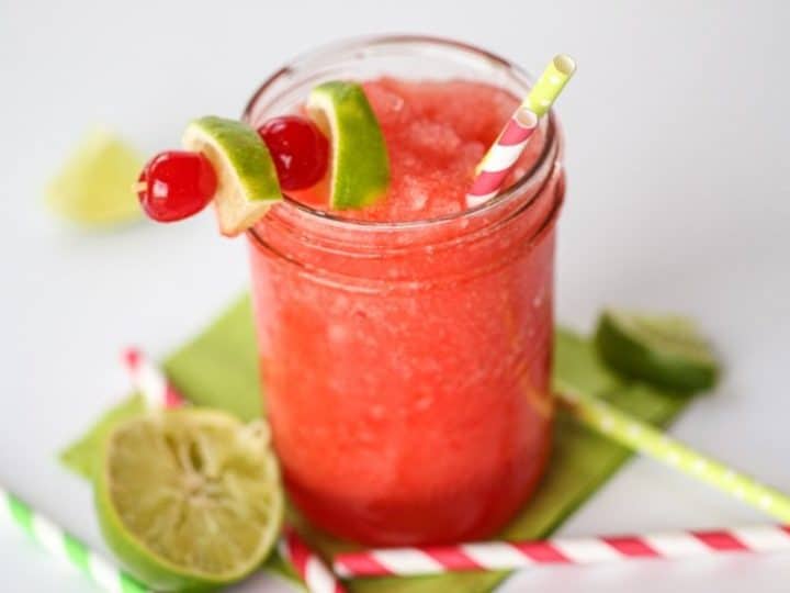 No Sugar Added Cherry Lime Slushy