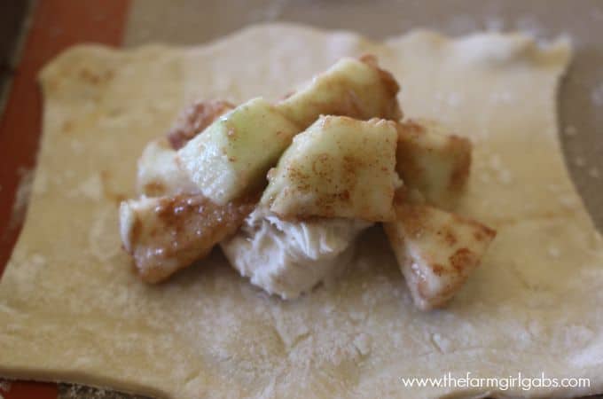 Apple Cheese Puffs - Filling