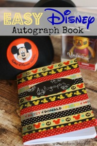 Make your own Disney Autograph book for your next vacation to Walt Disney World or any of the Disney Parks.