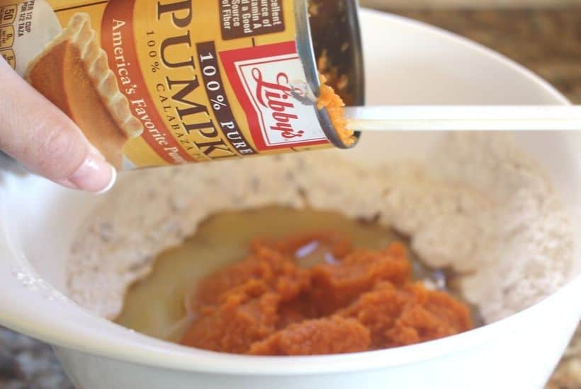 These Pumpkin Pecan Crunch Muffins combine a delicious pumpkin muffin with a crunchy pecan streusel topping. These pumpkin muffins are the perfect snack for any time of the day.