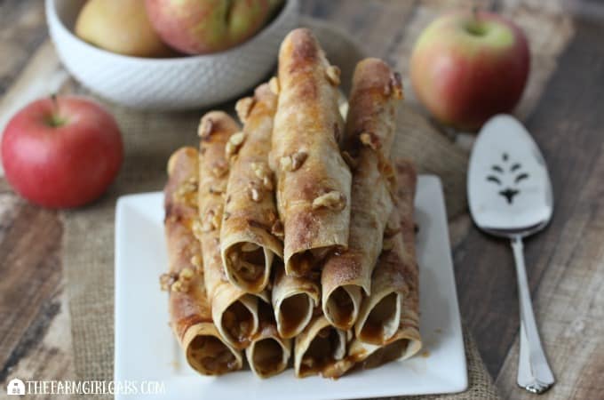 Caramel Apple Walnut Roll-Ups Feature 3