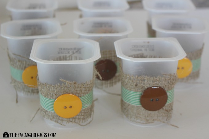 Decorated Snack Pack Cups