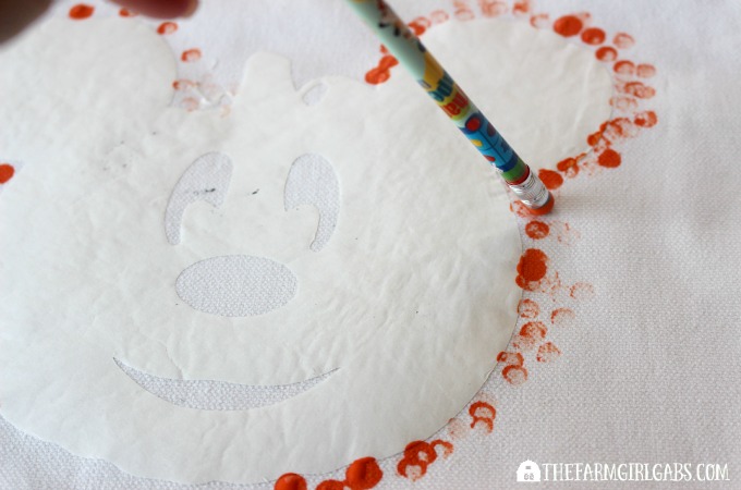 Eraser-Stamped Disney Halloween Bag