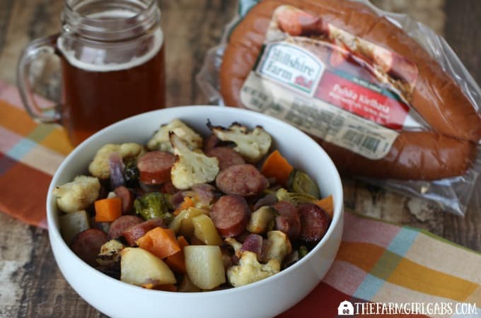 Beer-Braised Kielbasa With Harvest Vegetables