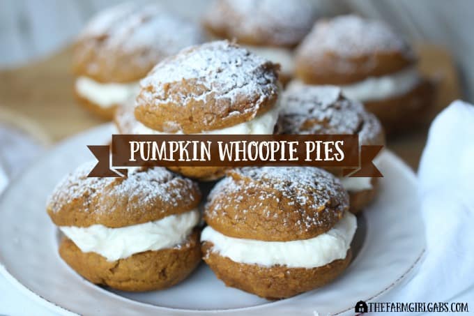 These moist and delicious Pumpkin Whoopie Pies with Cream Cheese Frosting, are the perfect dessert this holiday season! #ad #SendHallmark