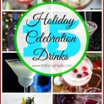 Ring in the holiday season with one of these 15+ Holiday Celebration drinks. This drink round up has something for everyone - cocktails and mocktails. It's the perfect way to celebrate Christmas and New Year's.