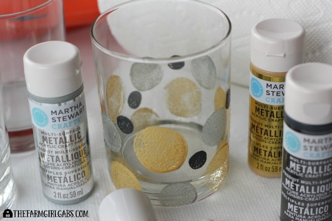 Art Deco Painted Glasses - Painting 2