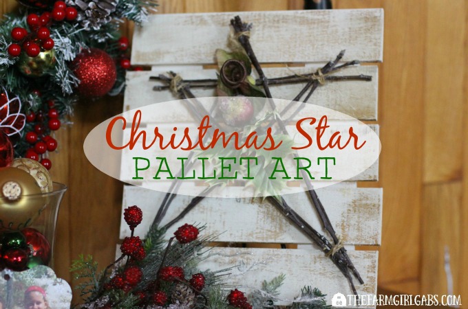 Christmas Star Pallet Art