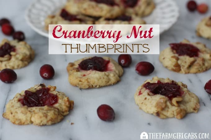 Cranberry Nut Thumbprints