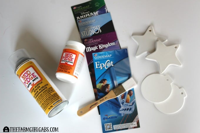 Disney Guidemap Ornaments - Supplies