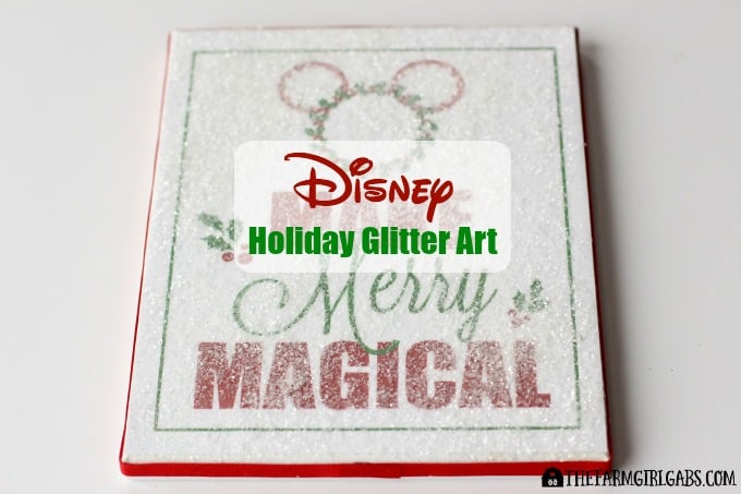 Disney Holiday Glitter Art Plus Free Printable