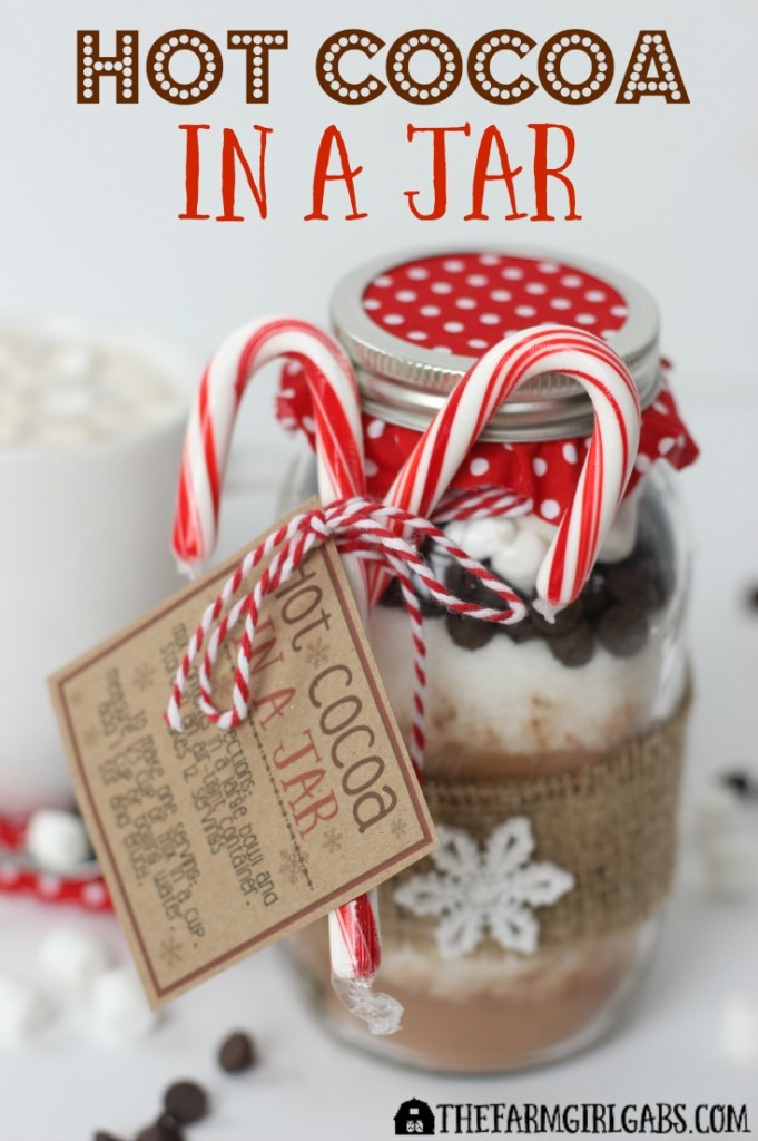 Hot Cocoa In A Jar Gift Idea The Farm Girl Gabs®