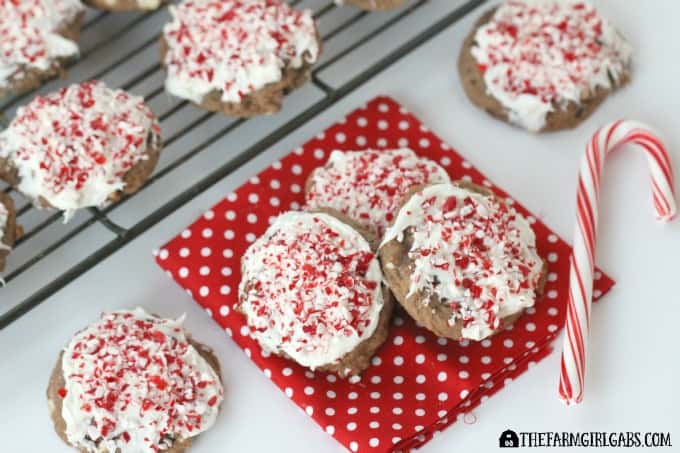 Peppermint Hot Chocolate Cookies
