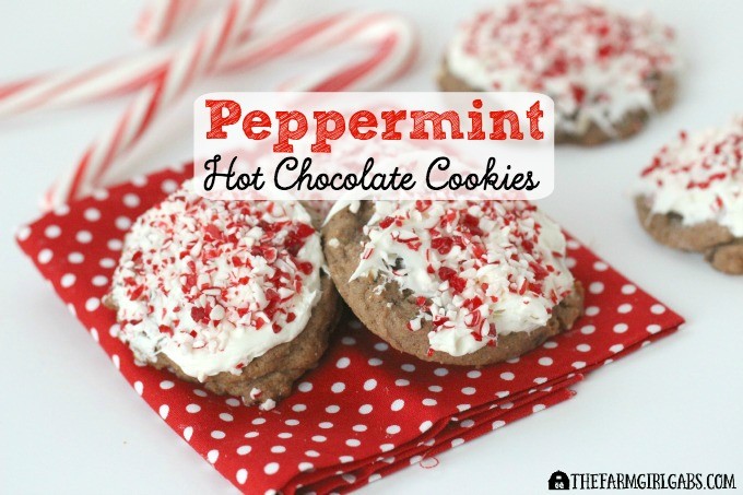 Peppermint Hot Chocolate Cookies The Farm Girl Gabs®