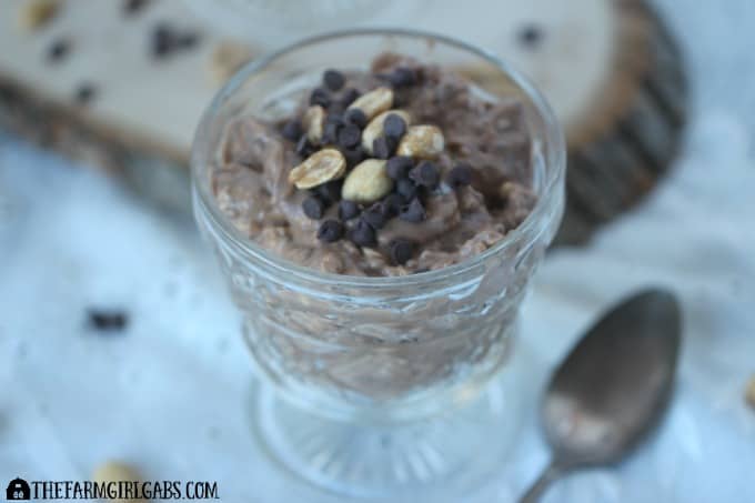 Chocolate Peanut Butter Overnight Oats
