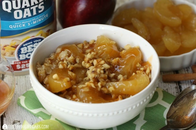 Apple Caramel Walnut Oatmeal