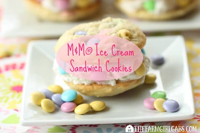 Say hello to spring and warmer weather with these M&M® Ice Cream Sandwich Cookies. The recipe is perfect for kids young and old!