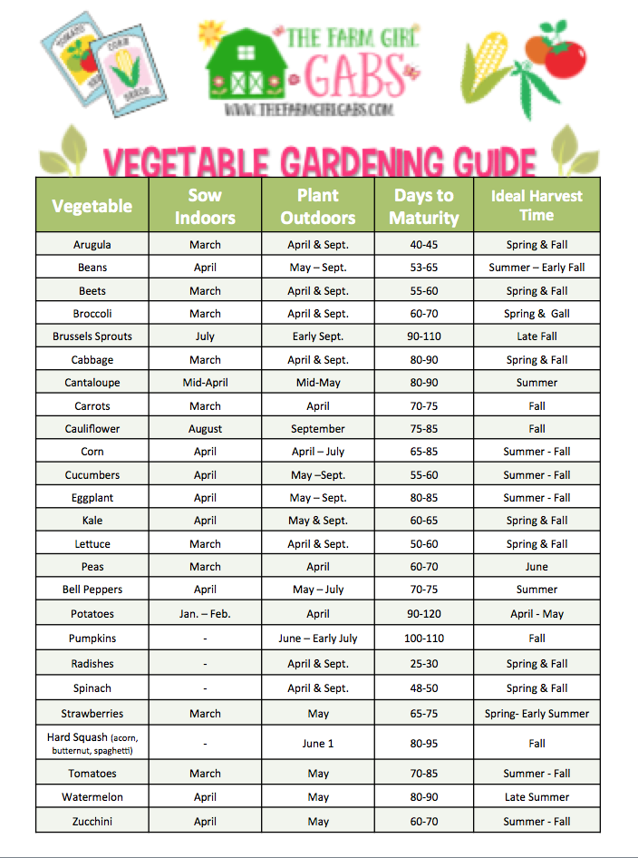 free printable vegetable garden planner