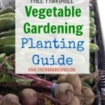 Get Your Garden Growing this summer with this Printable Vegetable Gardening Guide.