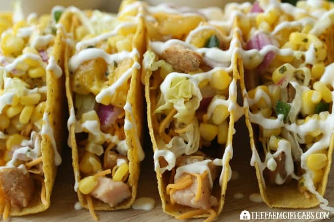 Need a quick 30-minute meal idea? Try these Grilled Pork Tacos With Corn & Mango Salsa! AD #RealFlavorRealFast #tacos #tacorecipe #cincodemayo #mexicanfood